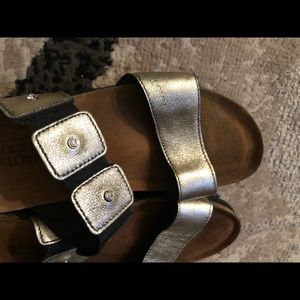 NAOT Gold Sandals Size 7